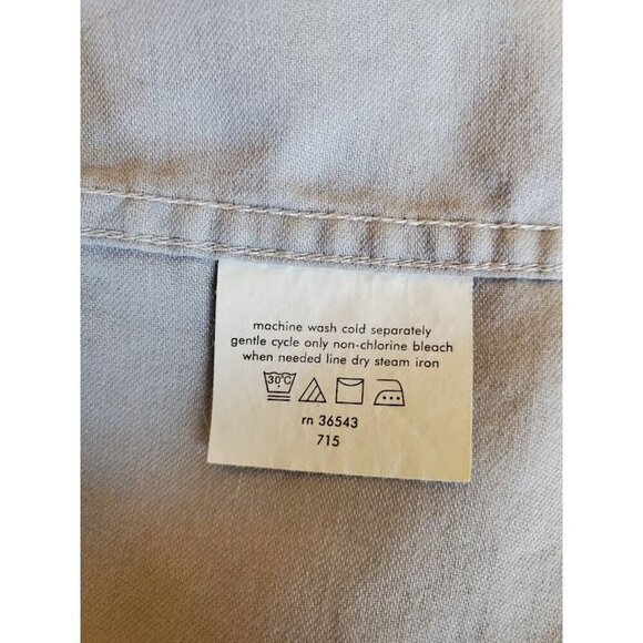 Calvin Klein Men's Light Gray Dress Shirt 16 32/33 Cotton Blend - Picture 3 of 7